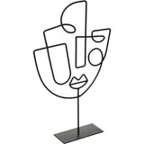 Visage métal à poser