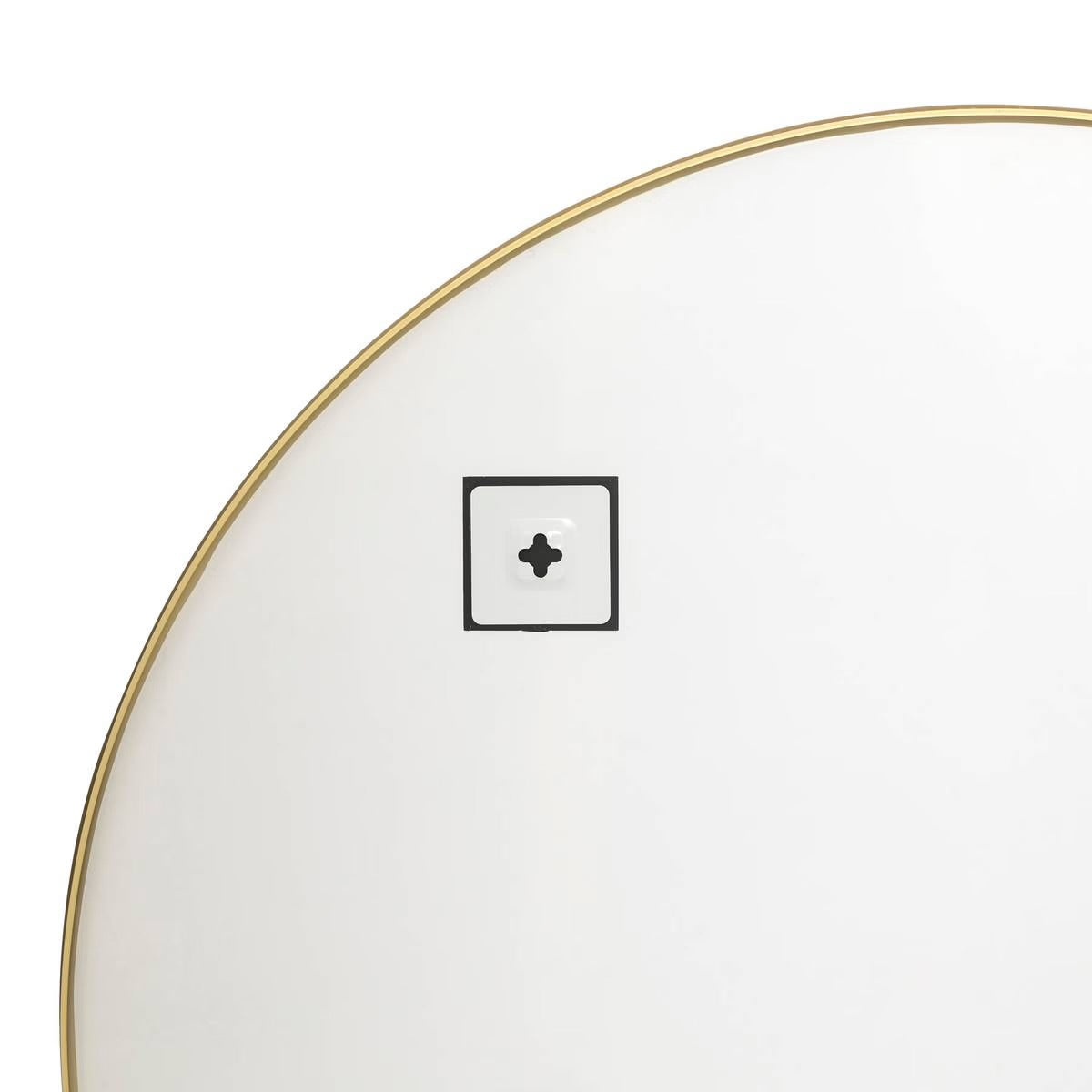 Miroir métal ALICE - 90 x 65 cm - Noir ou Doré