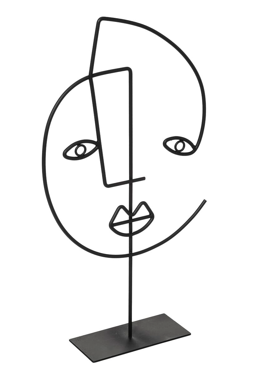 Visage métal à poser