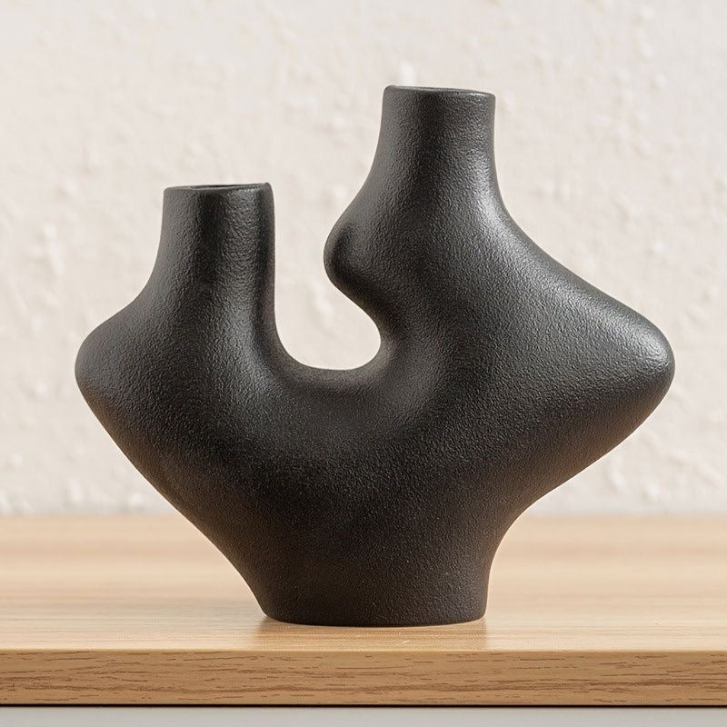 Vase design à deux ouvertures