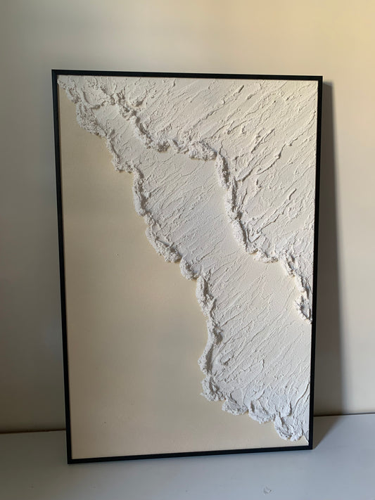 Tableau abstrait texturé 60 x 90 cm