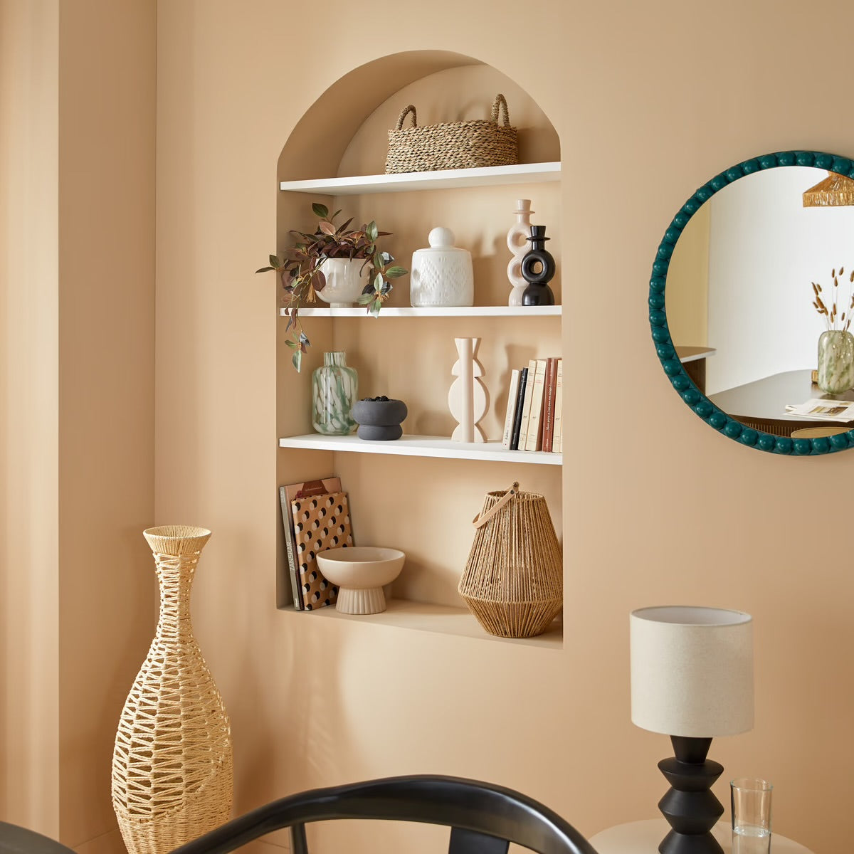 Totem céramique Mala H25cm - Beige