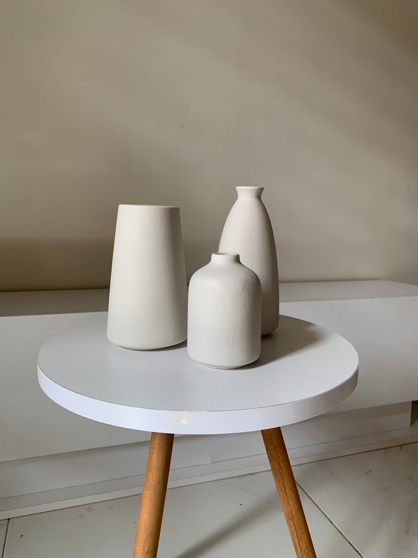 Trio vases minimalistes