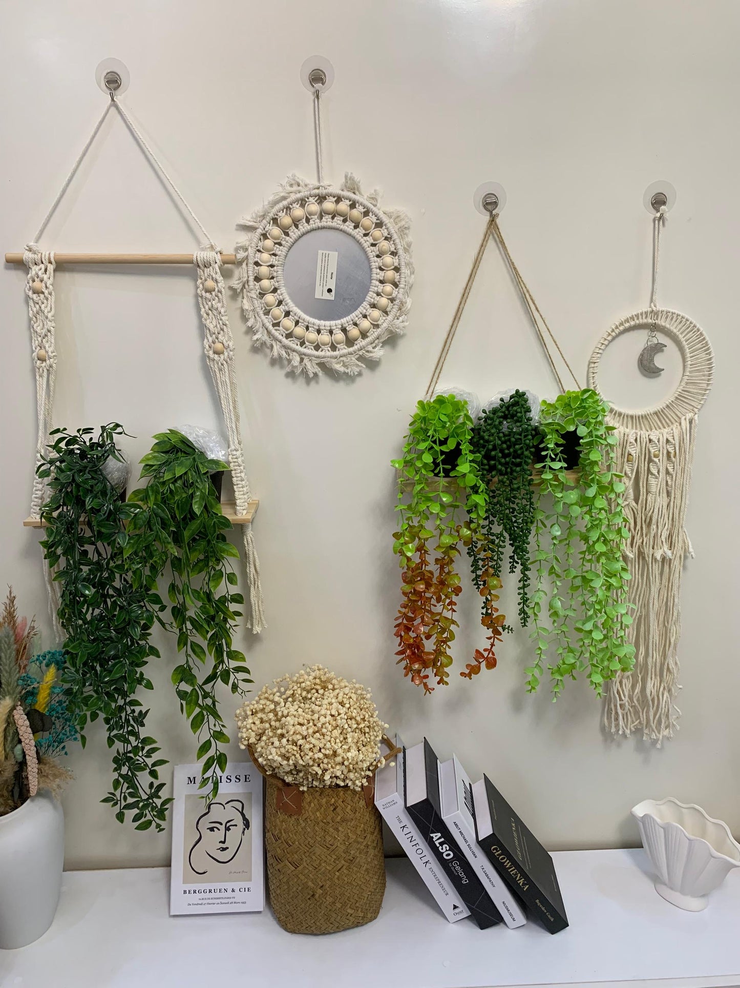 Plantes suspendues artificielles