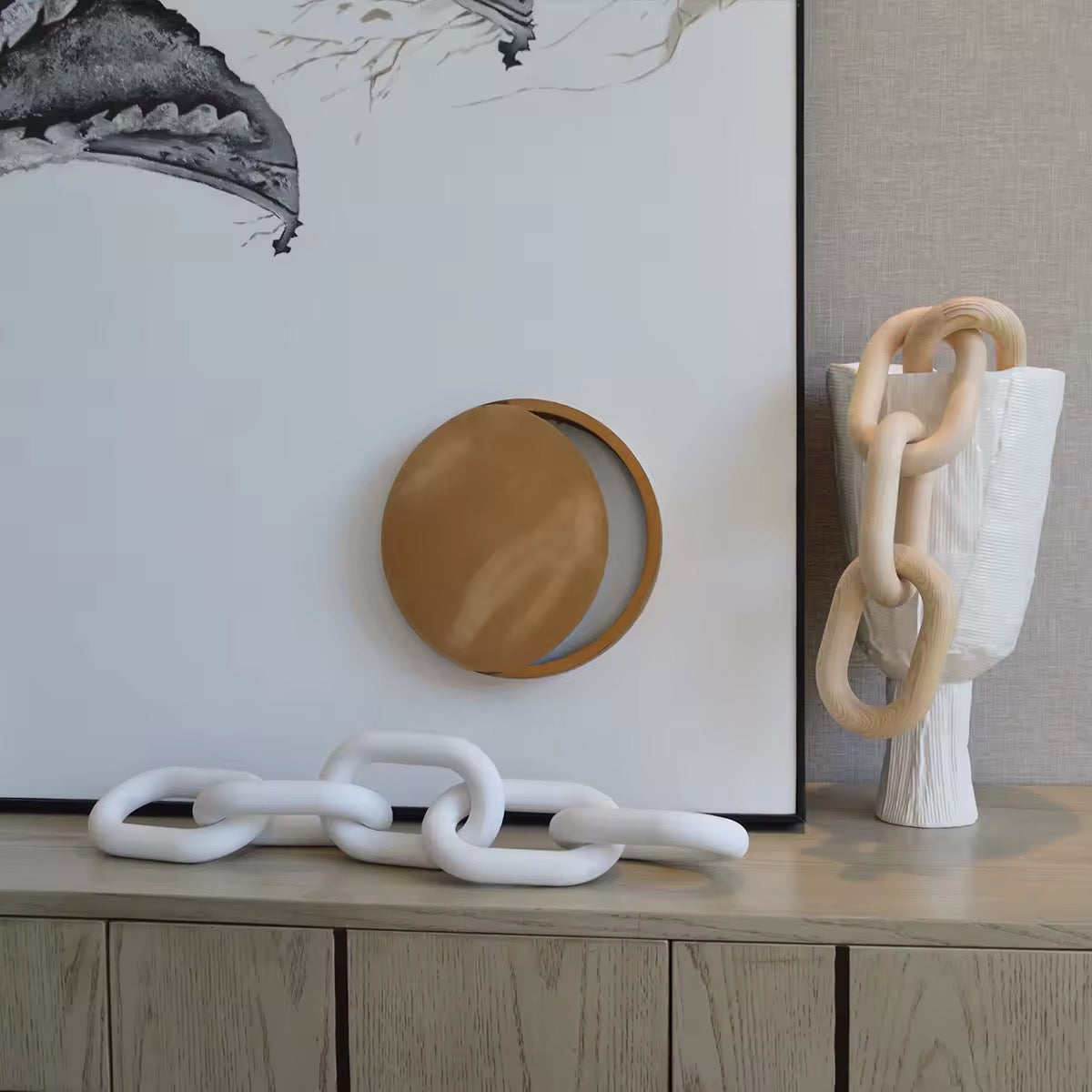 Chaîne décorative en bois
