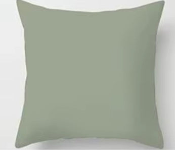Coussins ton vert sauge