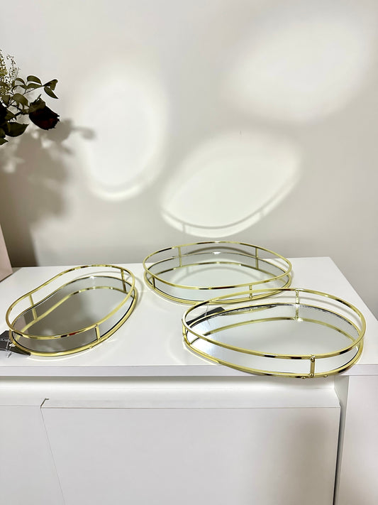 Trio plateau miroir