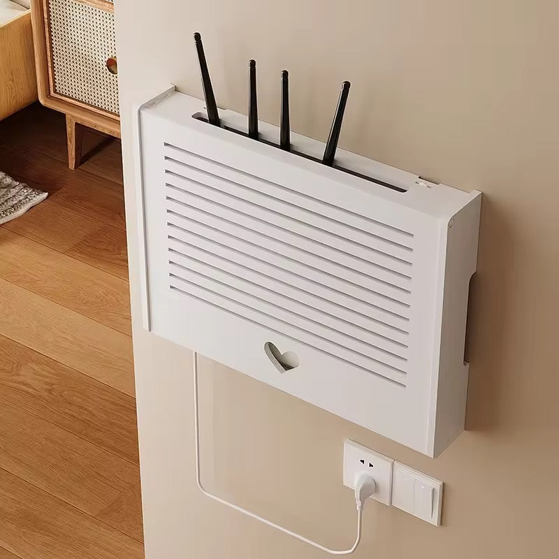 Boîte murale cache-box Wi-Fi – modèle design ajouré