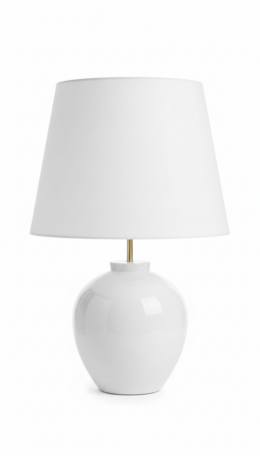 Lampe à poser ALBA – blanche H62 cm
