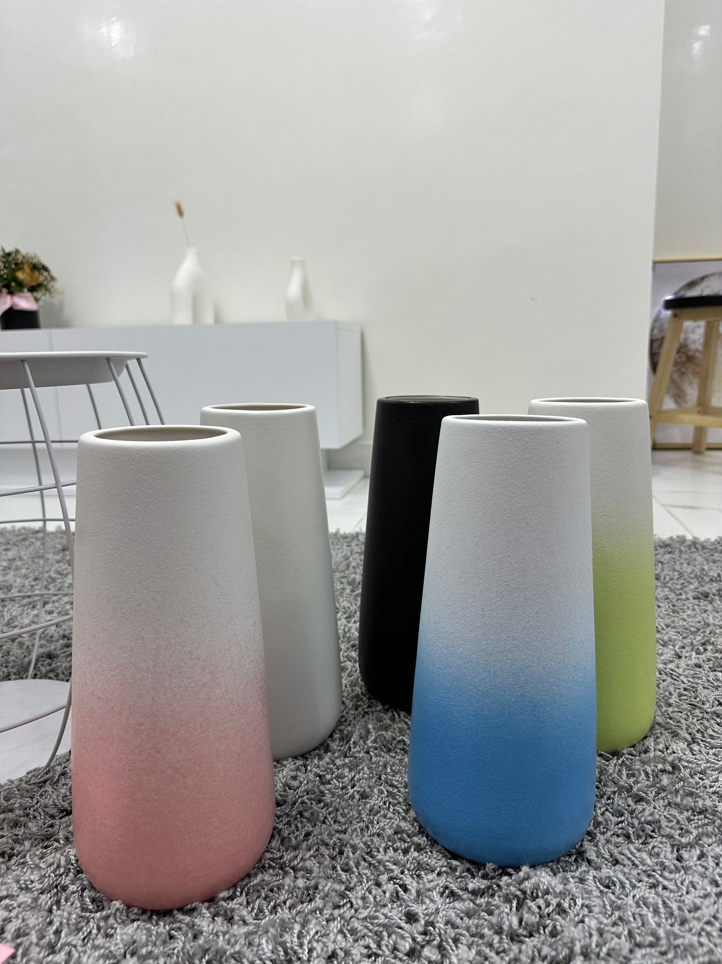 Vase horizon coloré