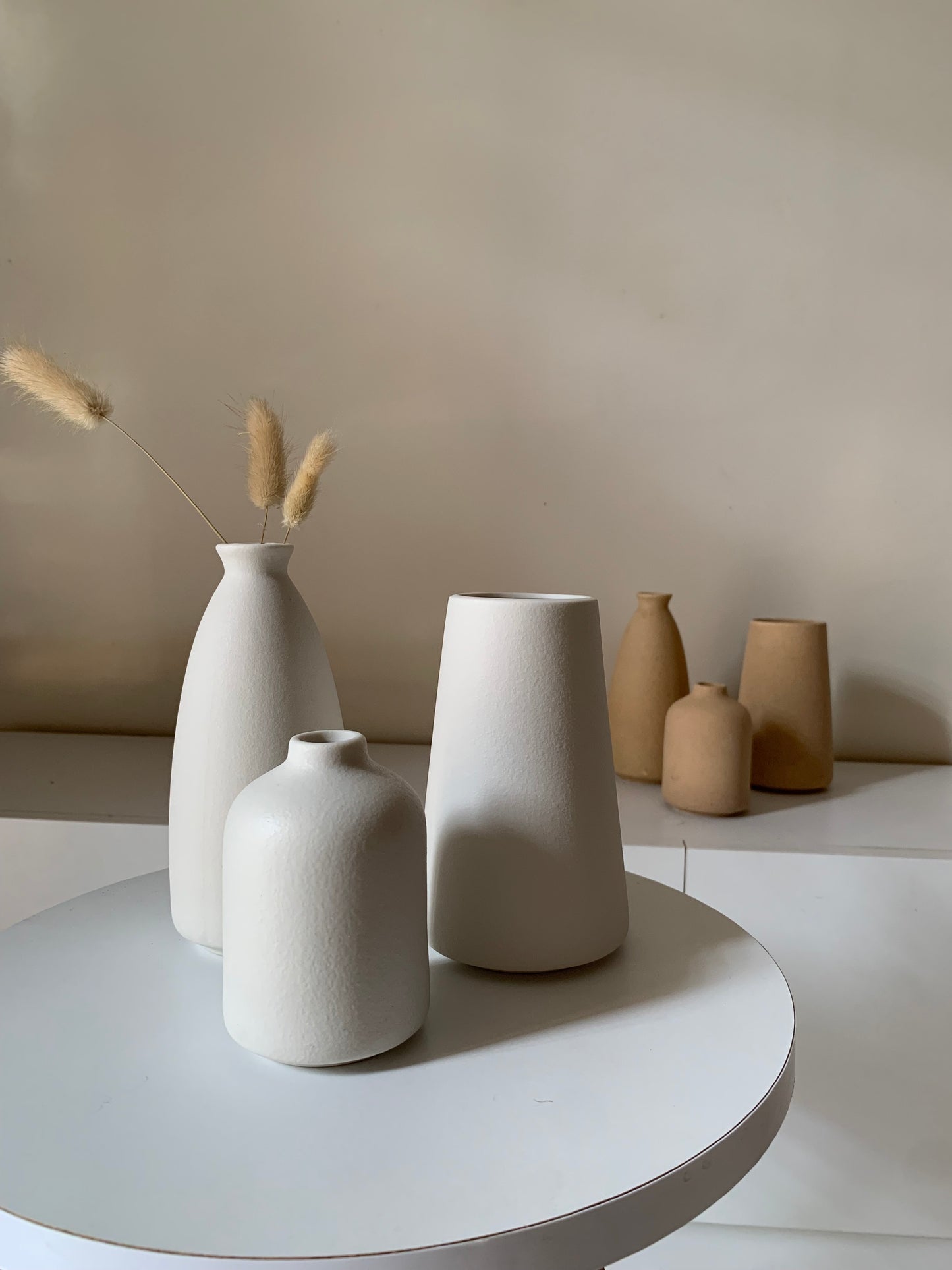Trio vases minimalistes