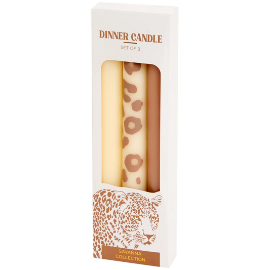 Trio bougies - Collection Savanna