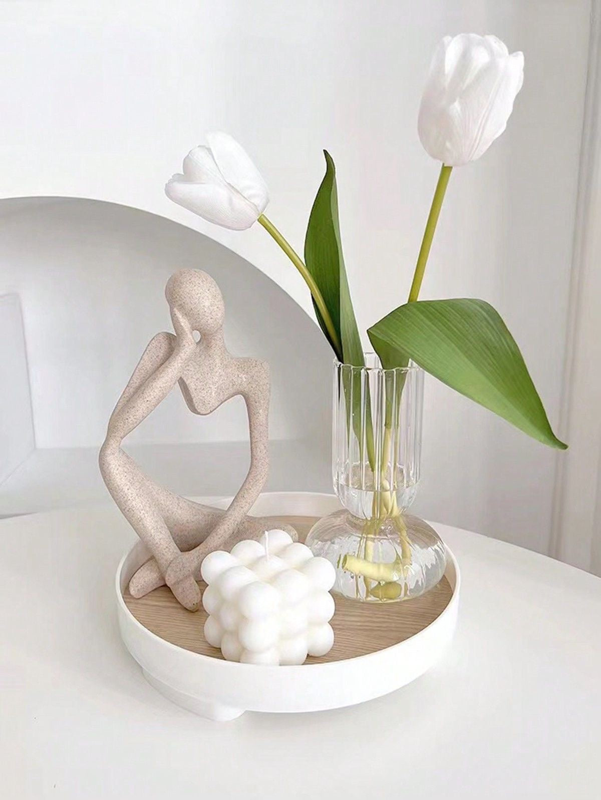 Plateau rond scandinave