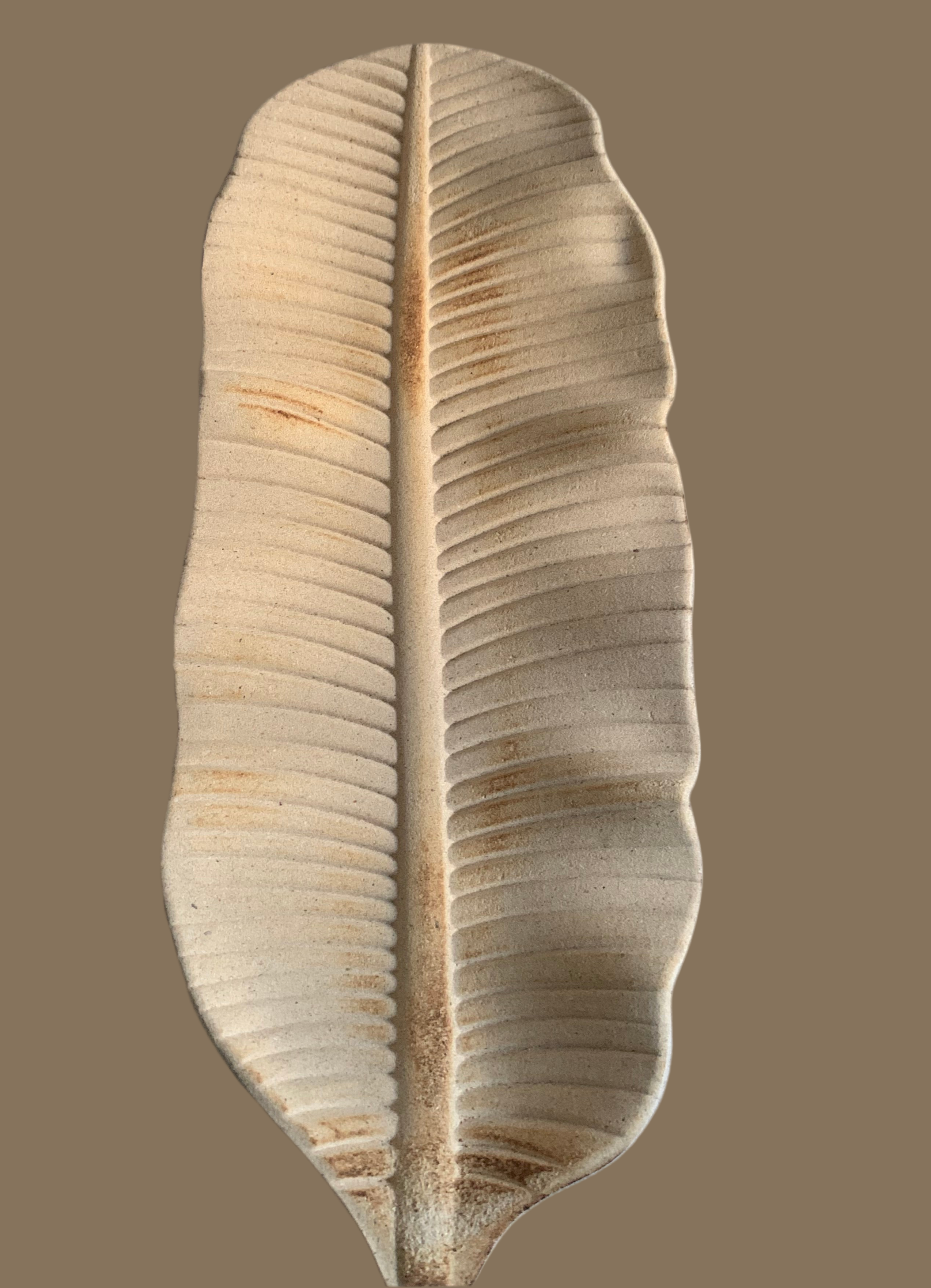 Coupelle Feuille en bois naturel
