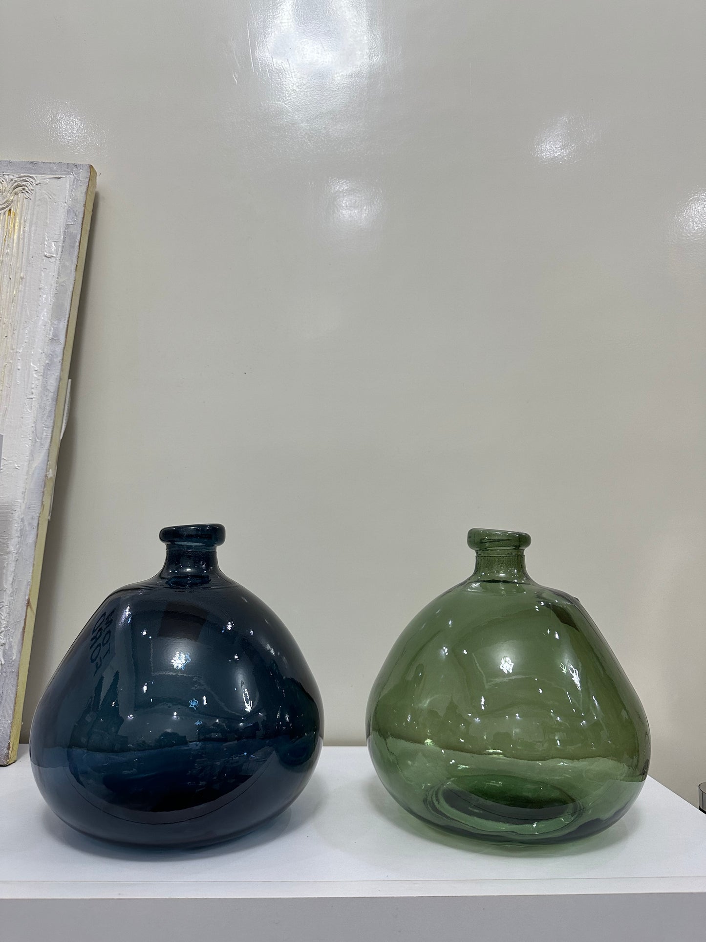 Vase rond verre recyclé