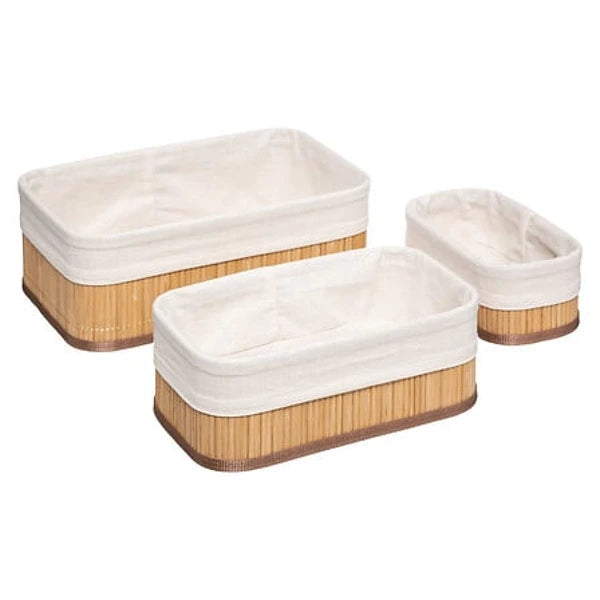 Trio de Paniers Bambou
