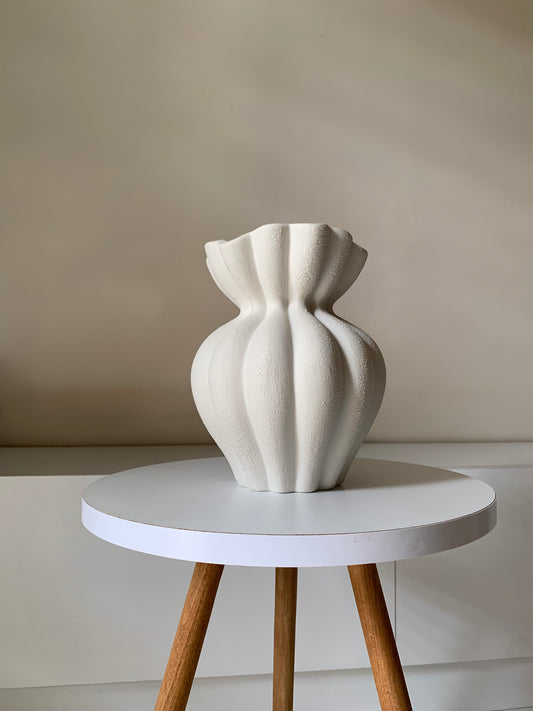 Vase bouquet texturé