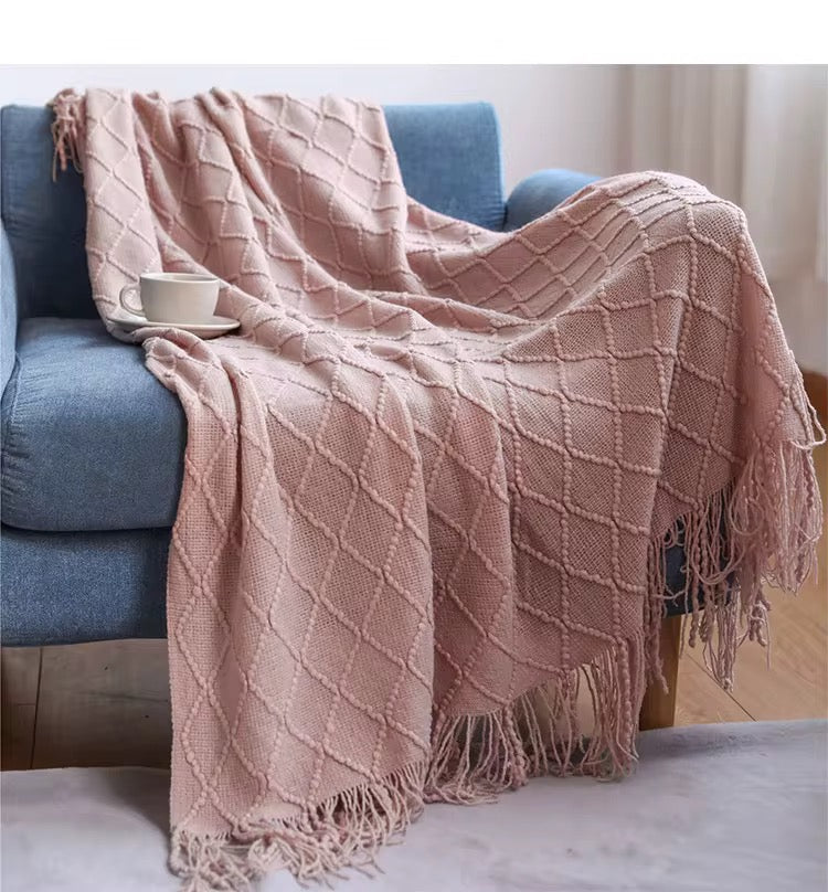 Jeté, Plaid tricoté