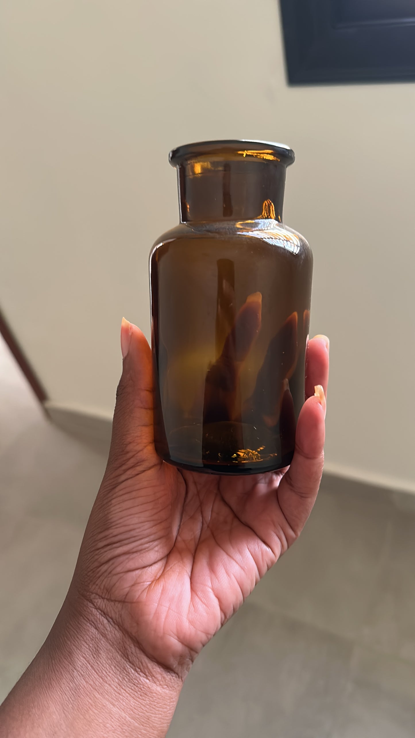 Mini vase bouteille transparent