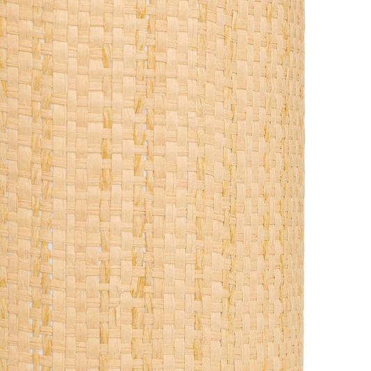 Lampe cylindre Tylia naturel H26 - Blanc