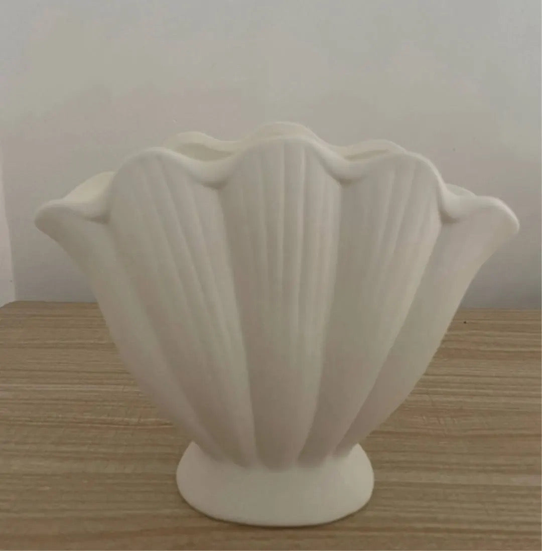Vase céramique coquillage