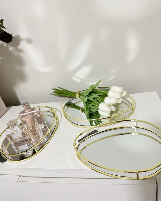 Trio plateau miroir