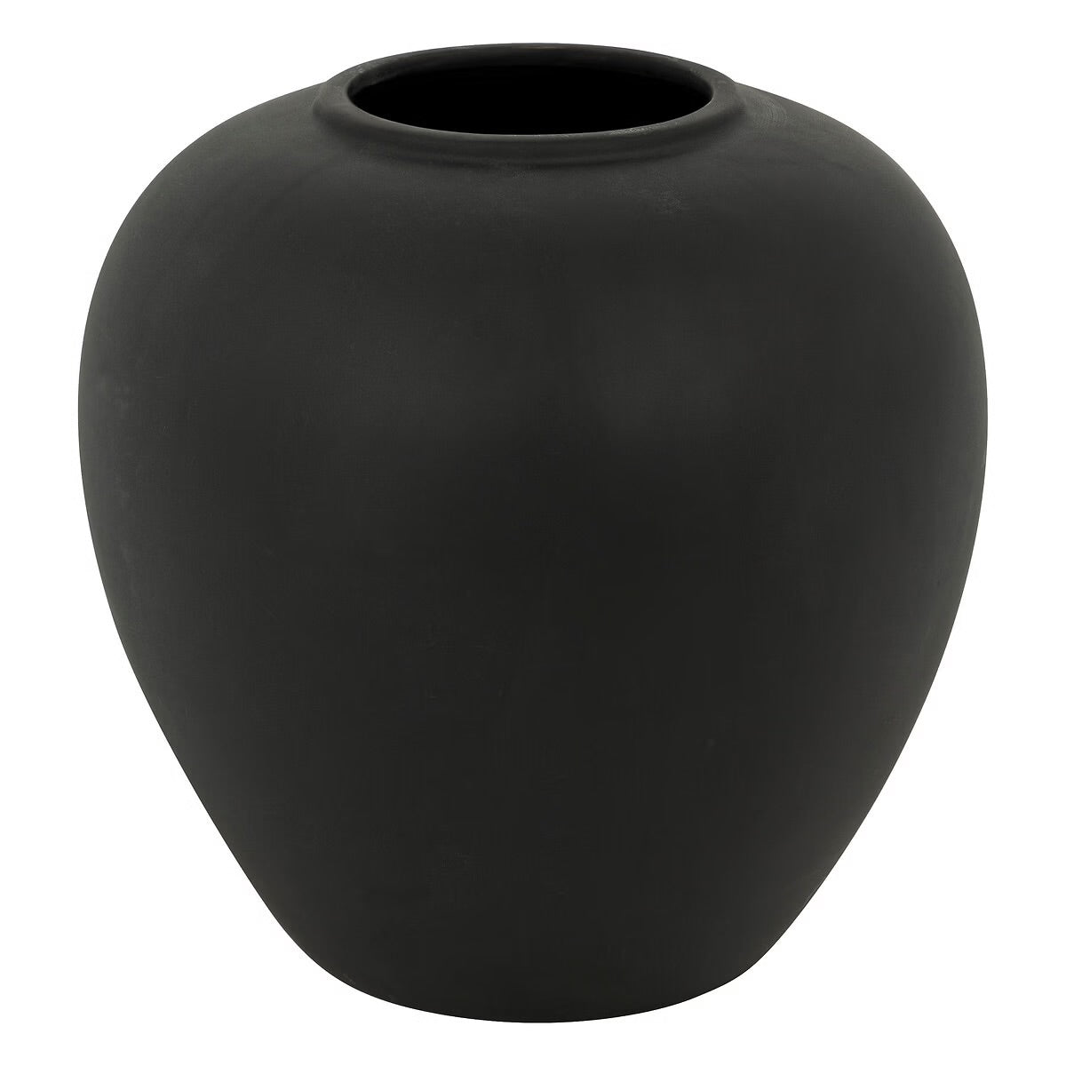 Vase céramique boule Rily noir