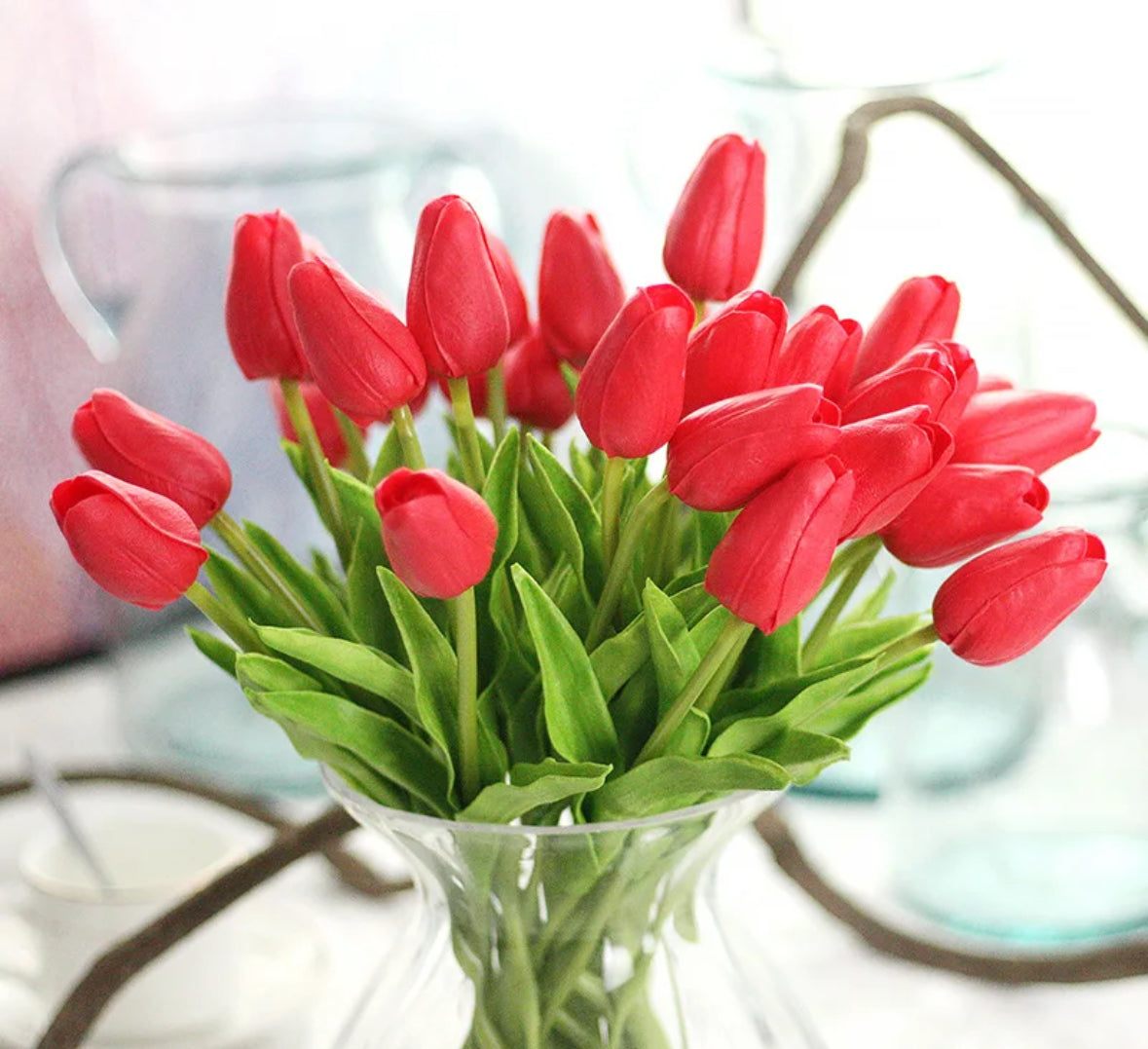 Fleurs de tulipes artificielles 10pcs