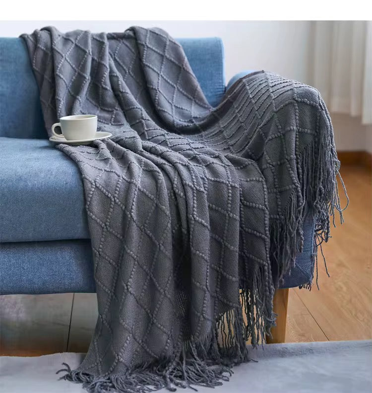 Jeté, Plaid tricoté