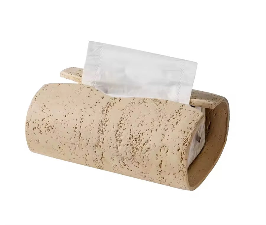 Distributeur de mouchoirs Travertin