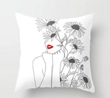 Coussins tons rouges