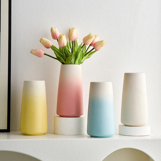 Vase horizon coloré