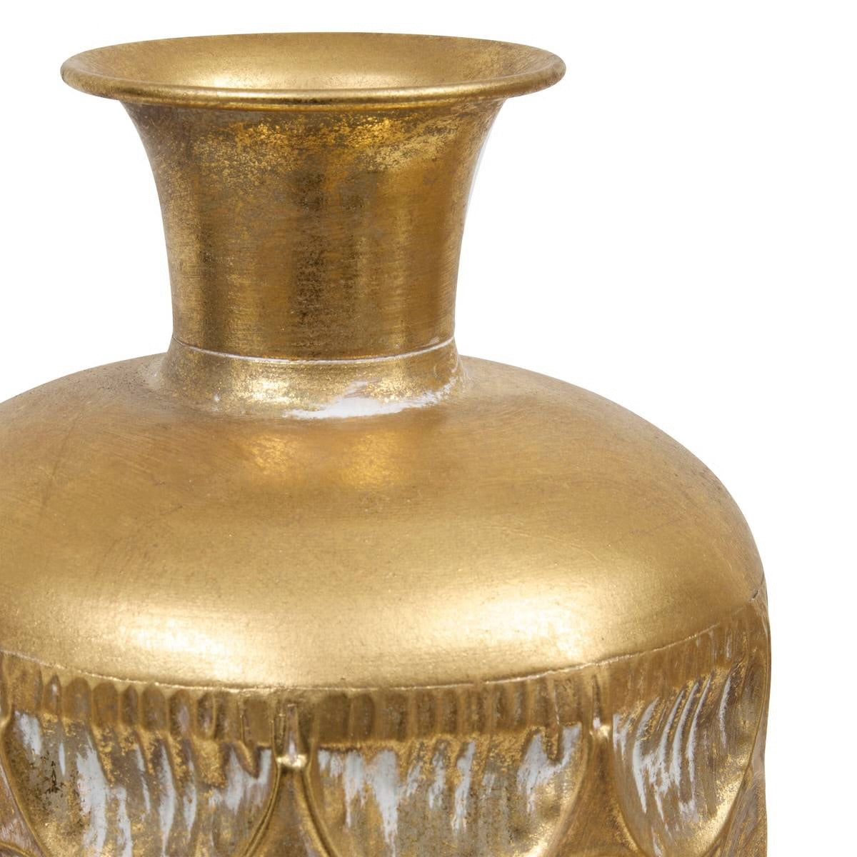 Vase Alvéole Doré 60 cm