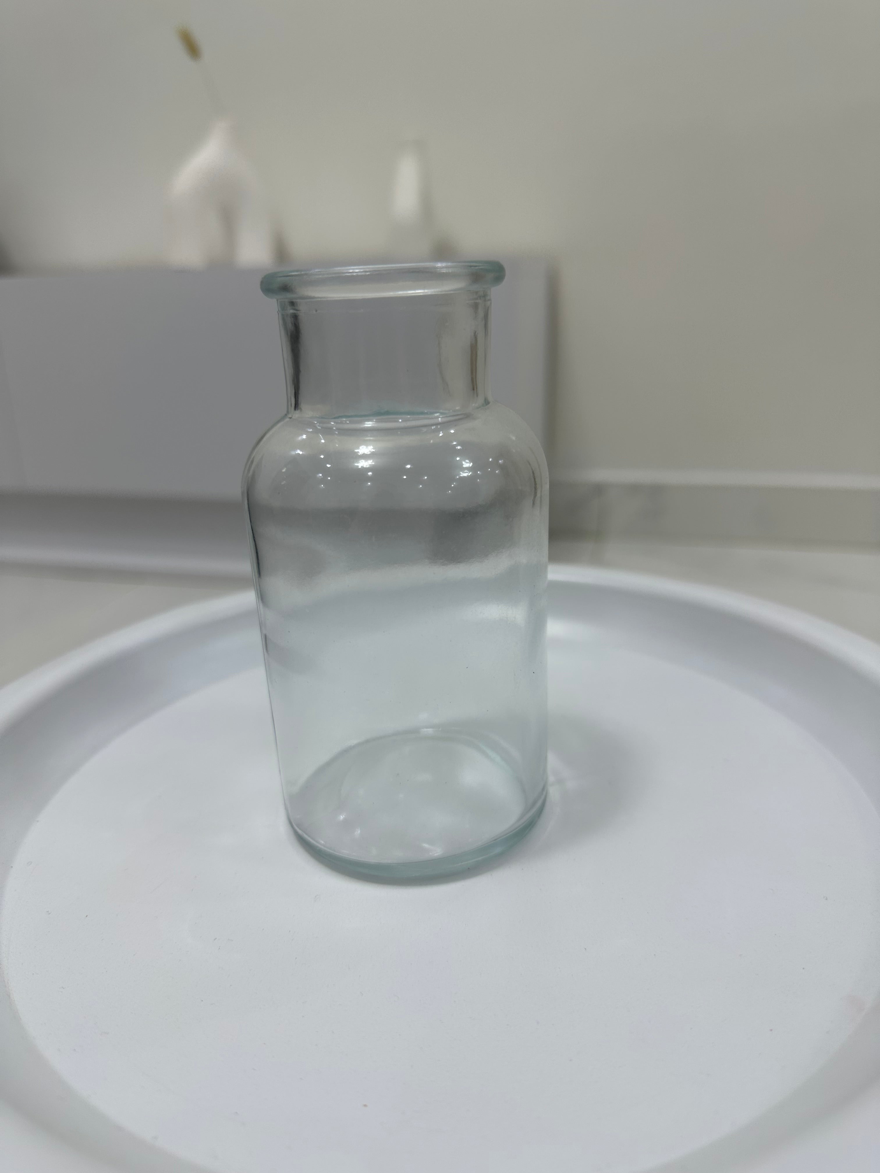Mini vase bouteille transparent