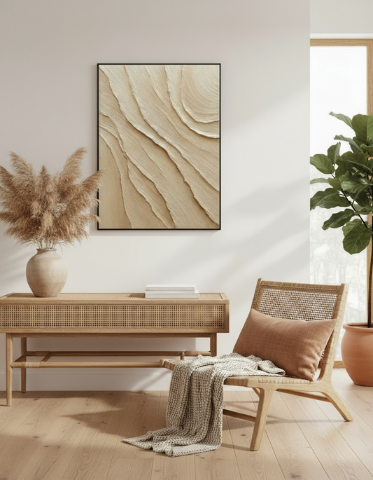 Tableau Terre Ondulée - Collection wabi sabi