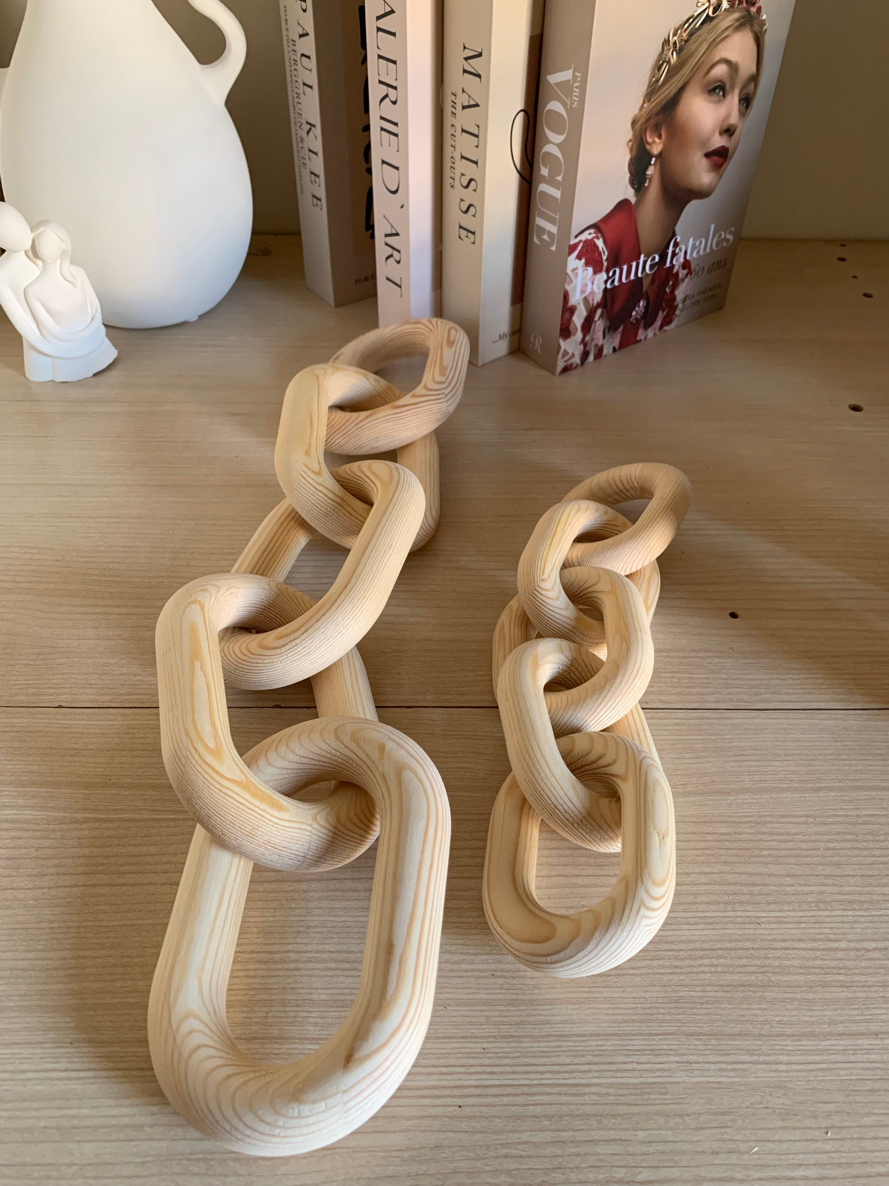 Chaîne décorative en bois