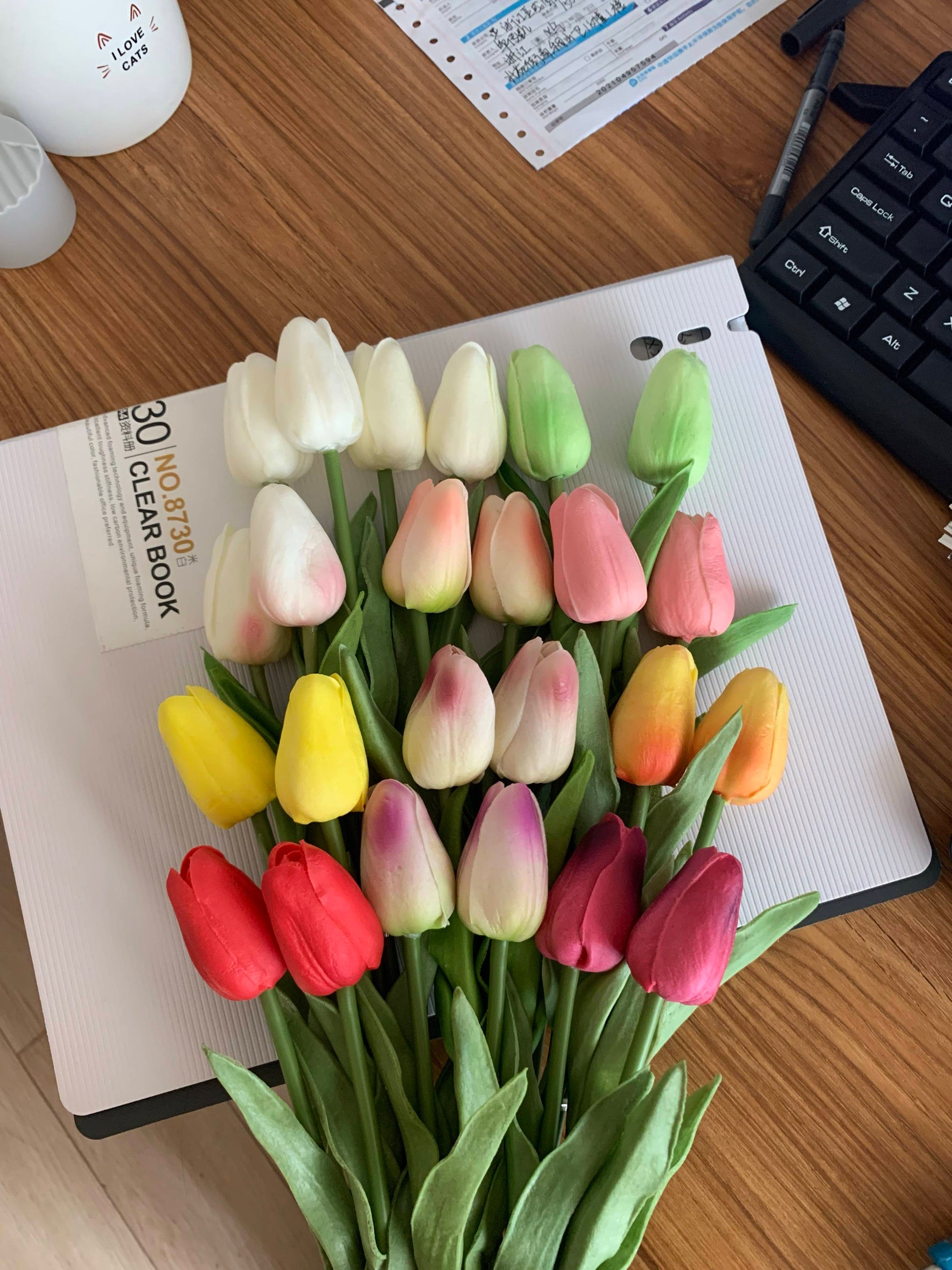 Fleurs de tulipes artificielles 10pcs