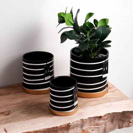 Trio vases pot de fleur