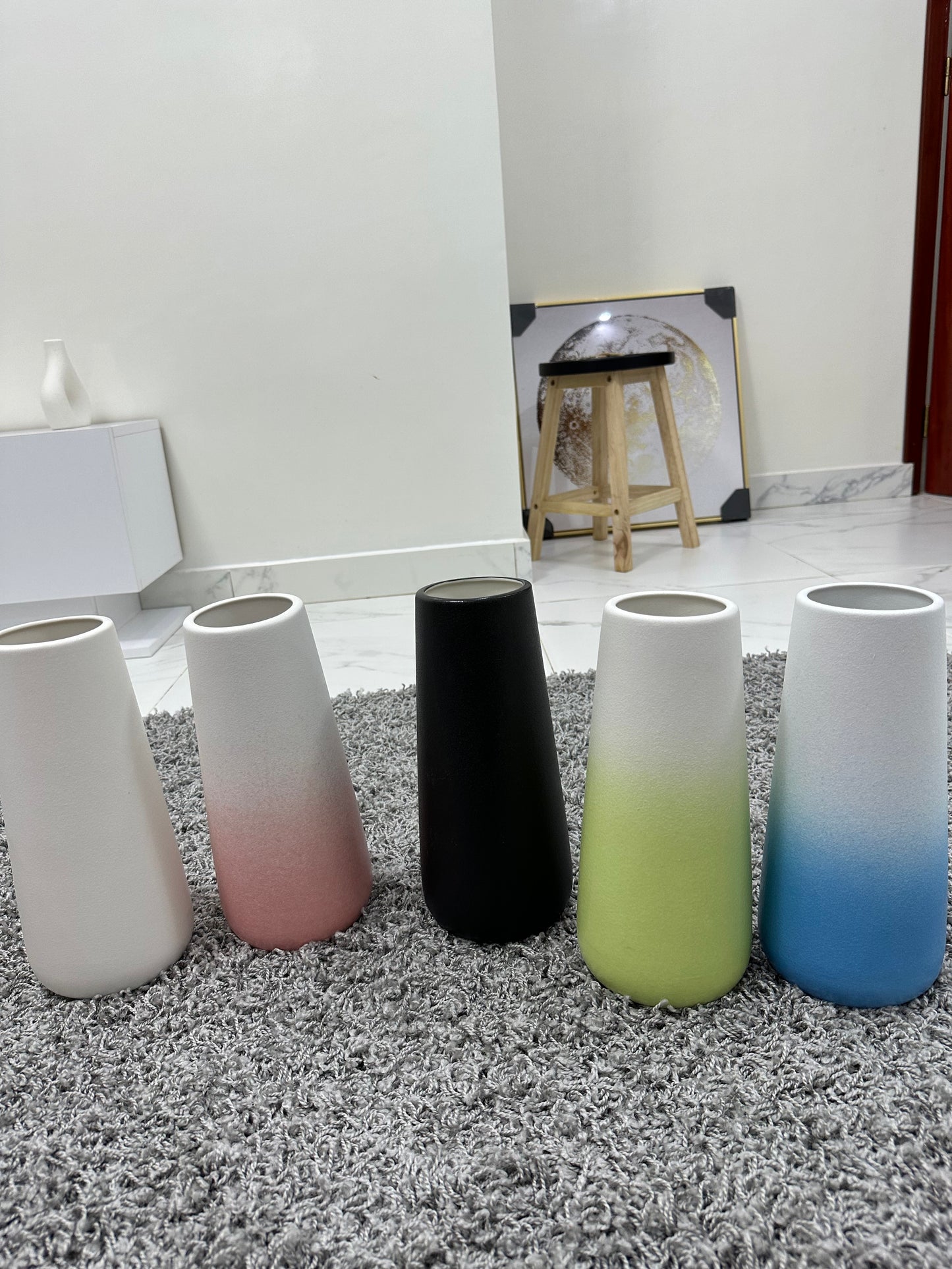 Vase horizon coloré