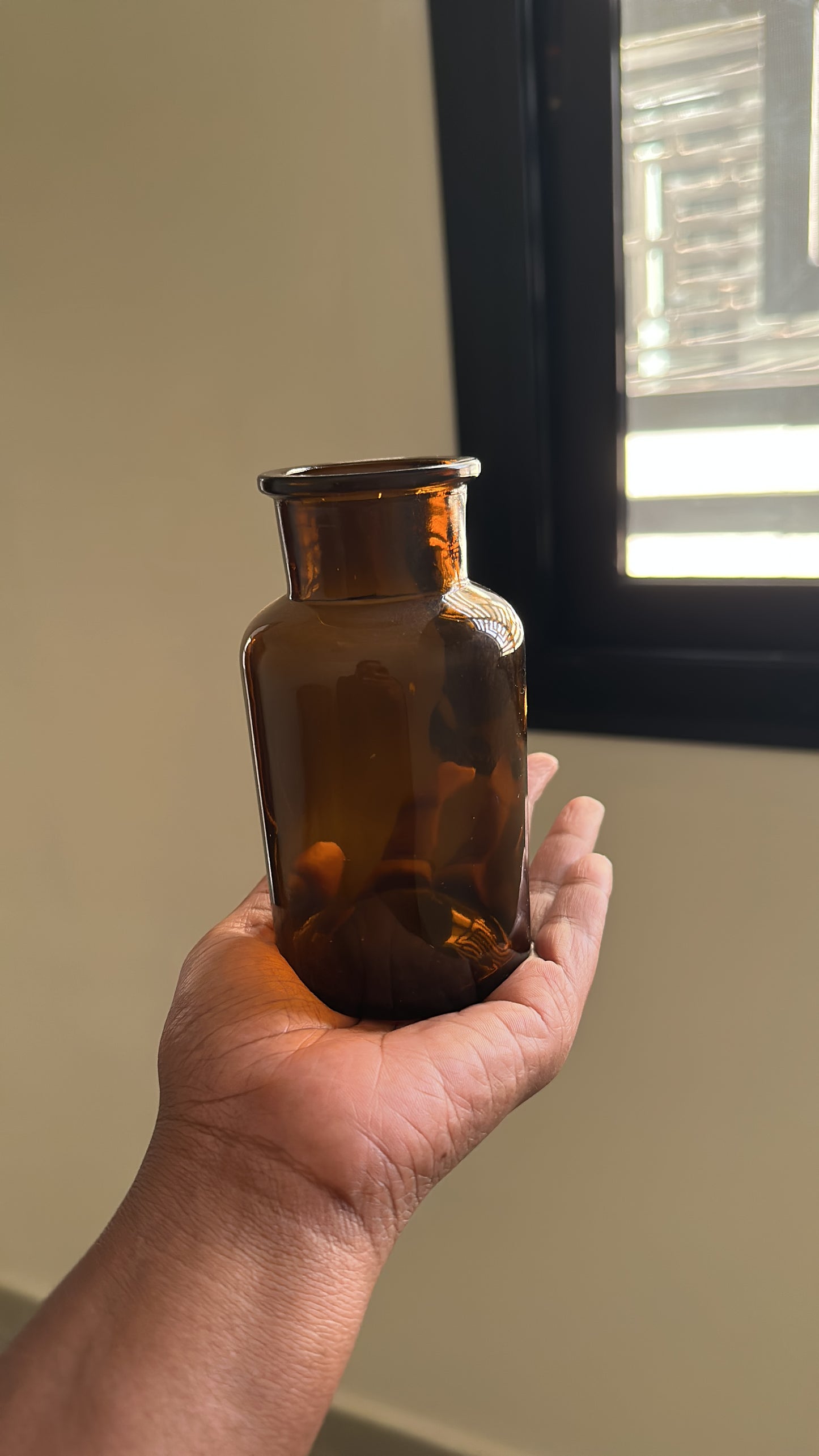 Mini vase bouteille transparent