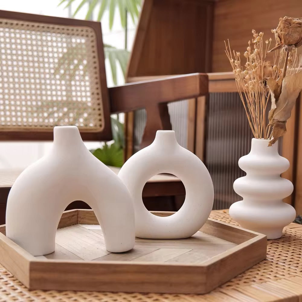 Trio vases boho chic