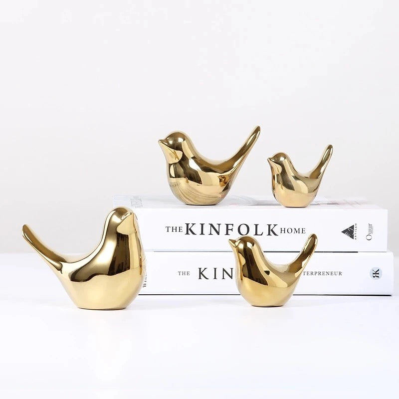 4 bibelots oiseaux