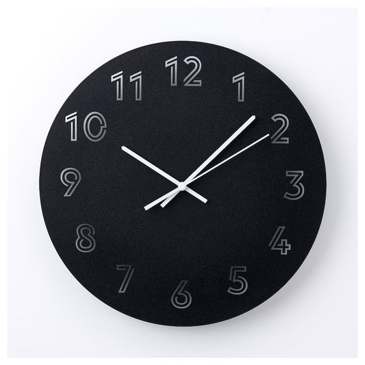 Horloge murale noir 30cm