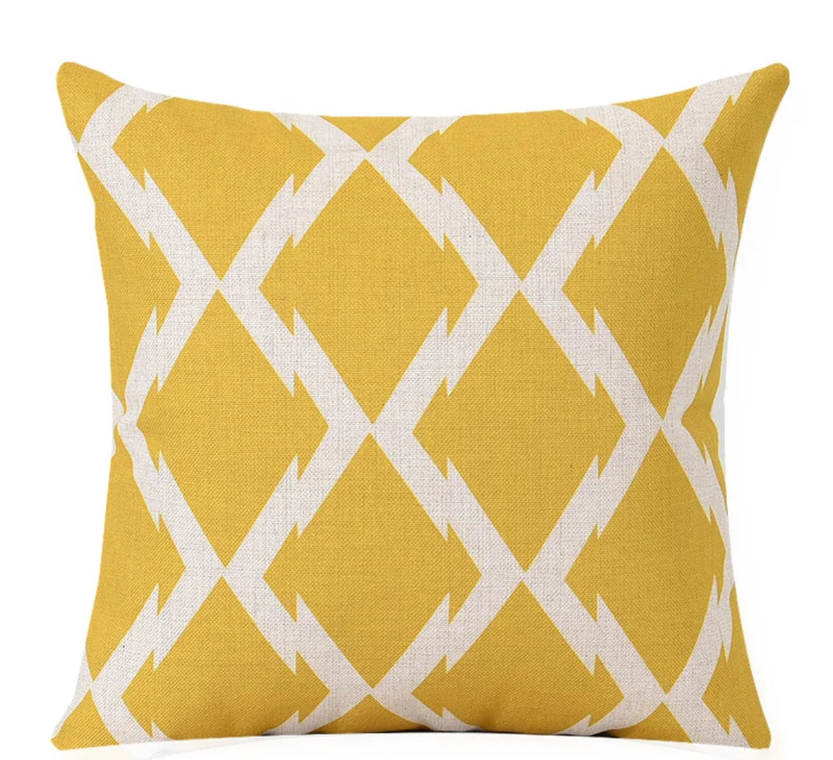 Coussins tons jaunes