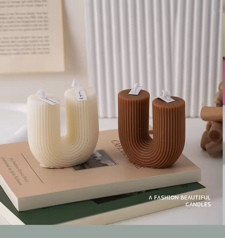 Bougie parfumée en U