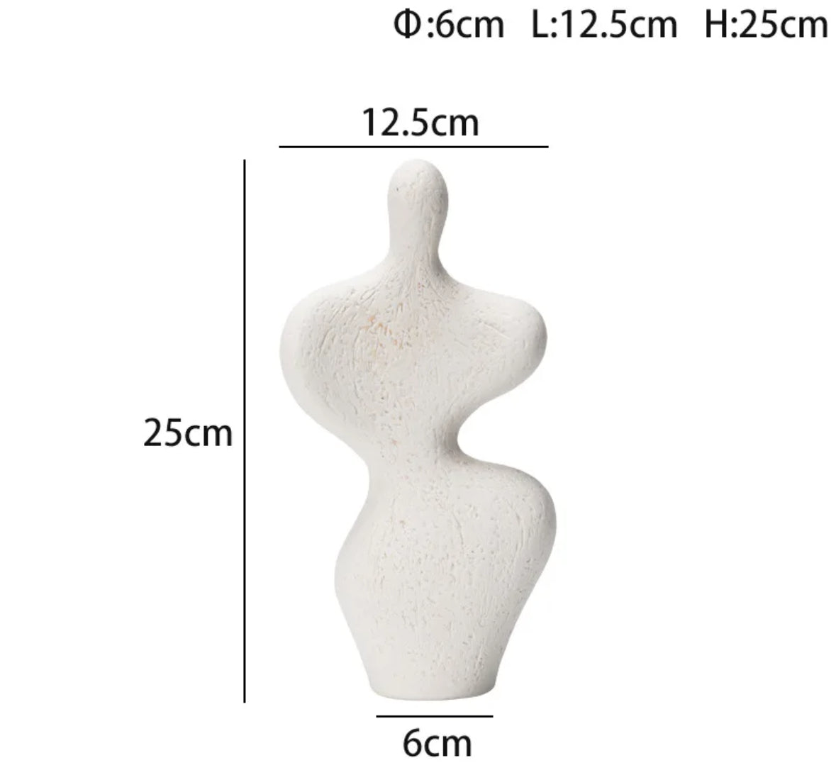 Figurine abstraite en céramique