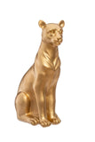 Statuette panthère dorée