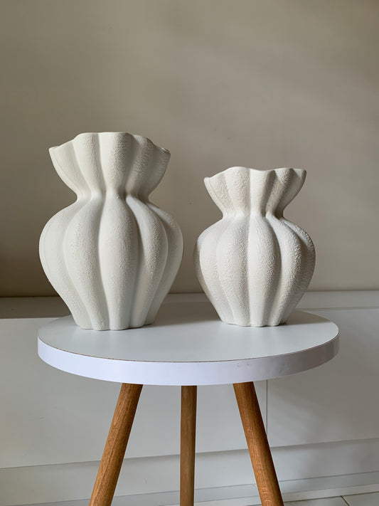 Vase bouquet texturé