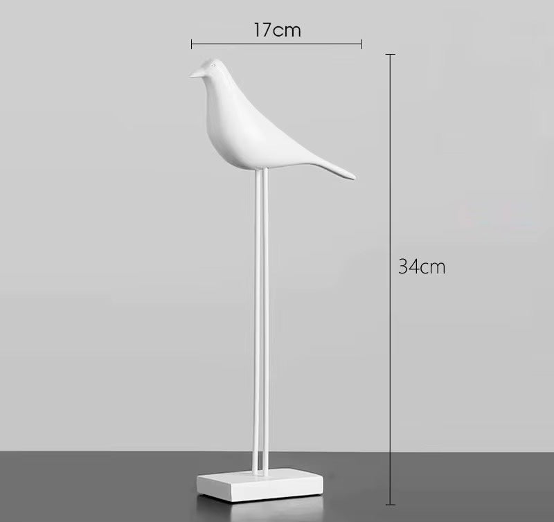 Oiseau sur socle - design minimaliste
