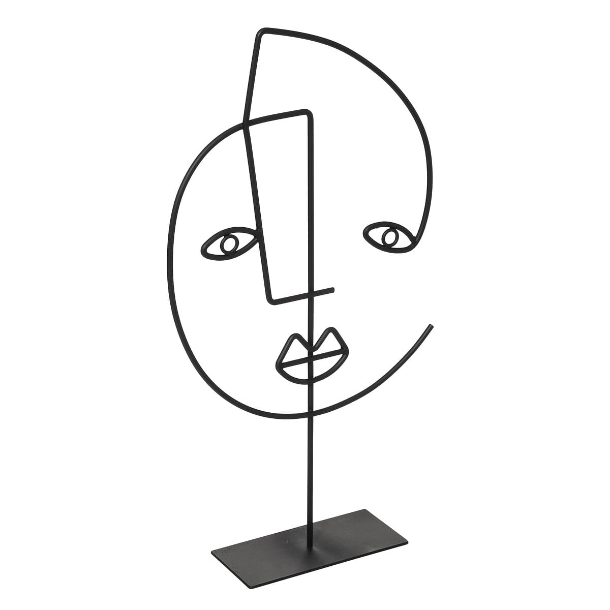 Visage métal à poser